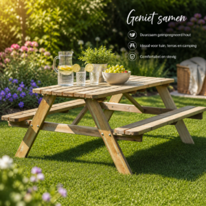 Picknicktafel geimpregneerd-180 cm