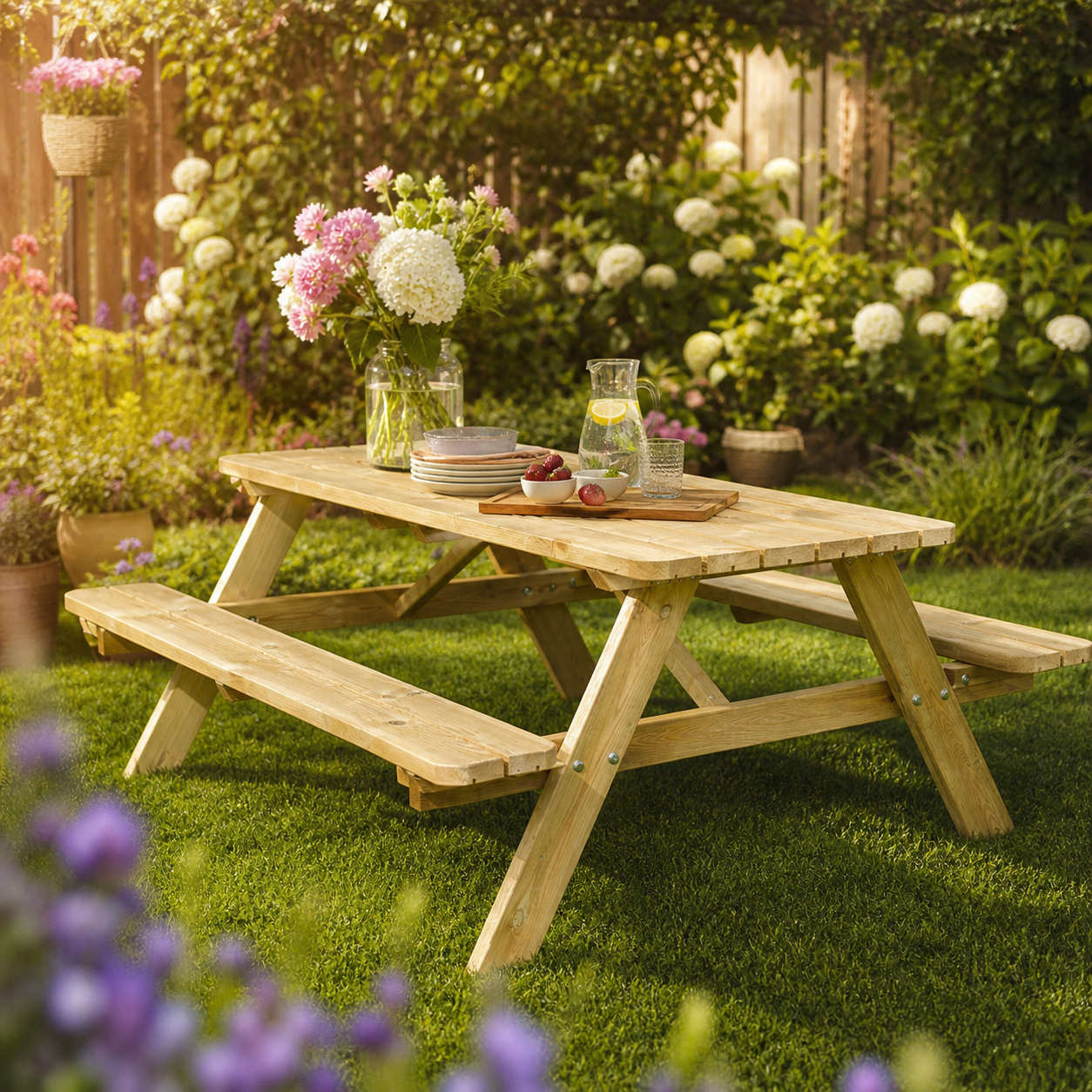 Geïmpregneerde picknick tafel 180 cm